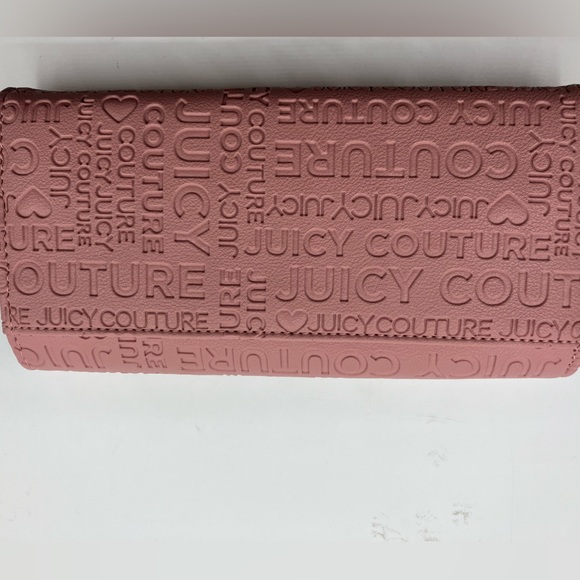Juicy Couture Pink Embossed Bifold Long Wallet - Picture 2 of 11